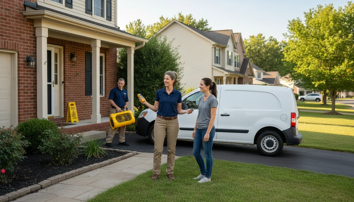 Water restoration image for Fire And Smoke Damage Restoration in Churchton, MD
